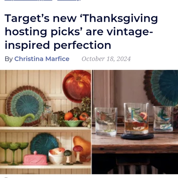 John Derian NWT 4pc Stoneware Feather Salad Plates in Blue - Picture 5 of 8